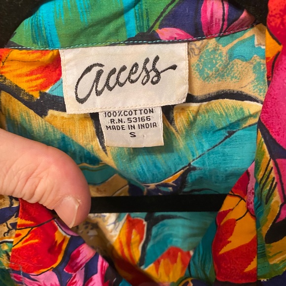 S small vintage floral 100% cotton romper - Picture 8 of 10